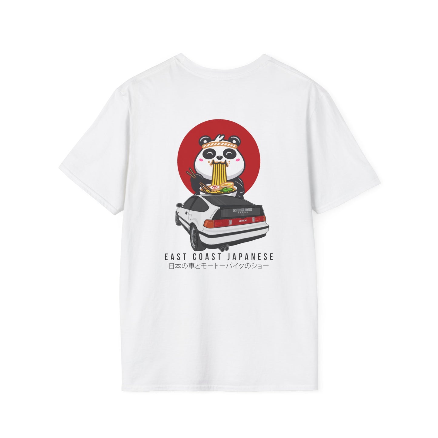 East Coast Japanese - White CRX Rear Design - T-Shirt
