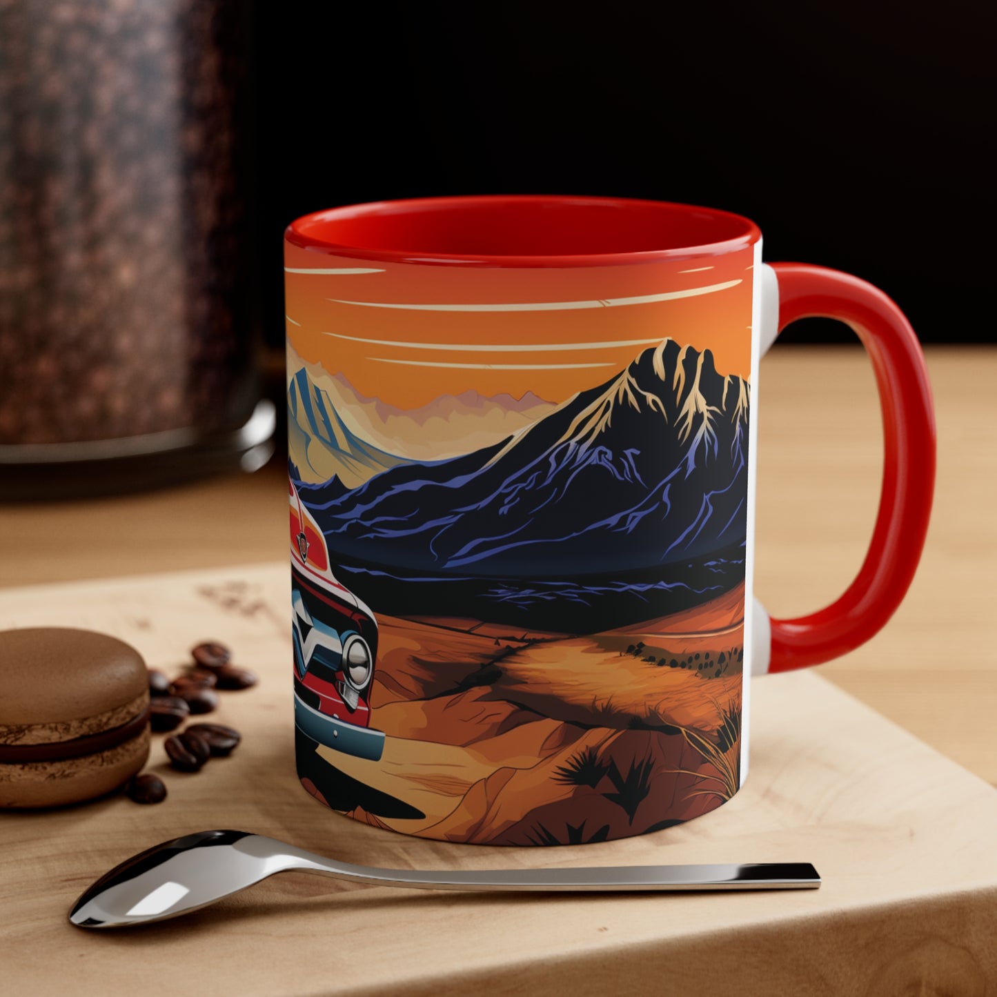 Red Hot Rod Truck 11oz Mug