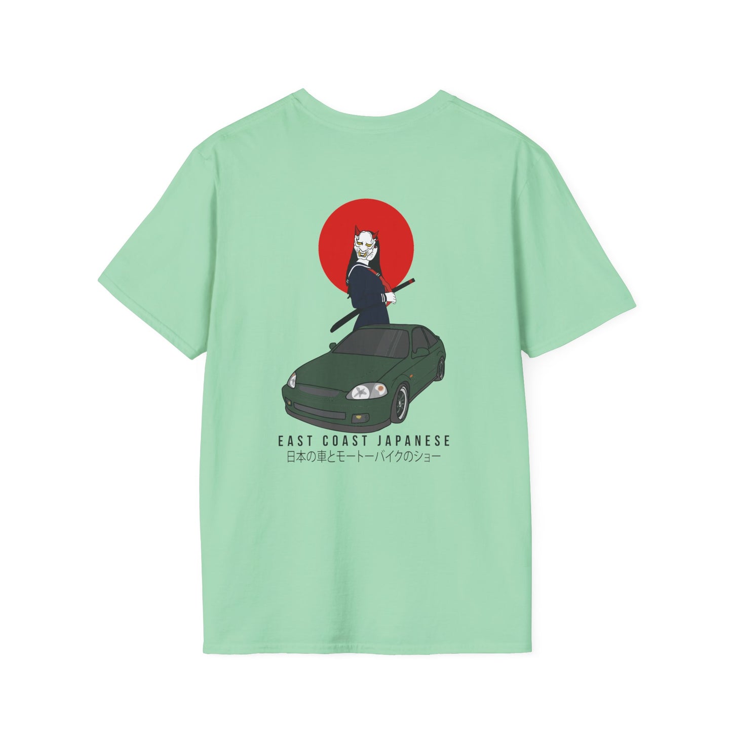 East Coast Japanese - Green Civic Coupe - T-Shirt