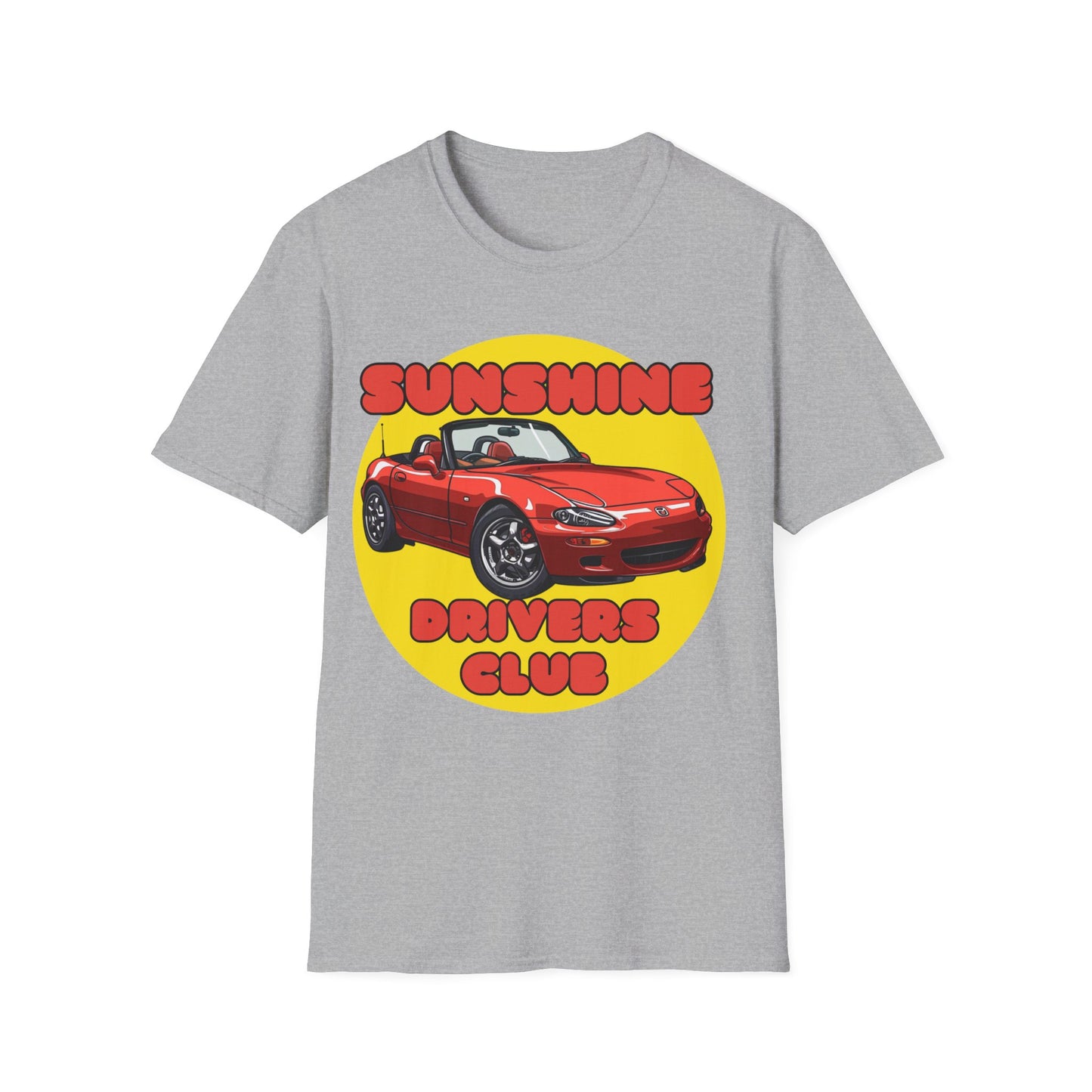 Sunshine Drivers Club Mazda MX-5 Miata - JDM T-Shirt - Gift Idea - Car T-Shirt Car Guy Car Girl