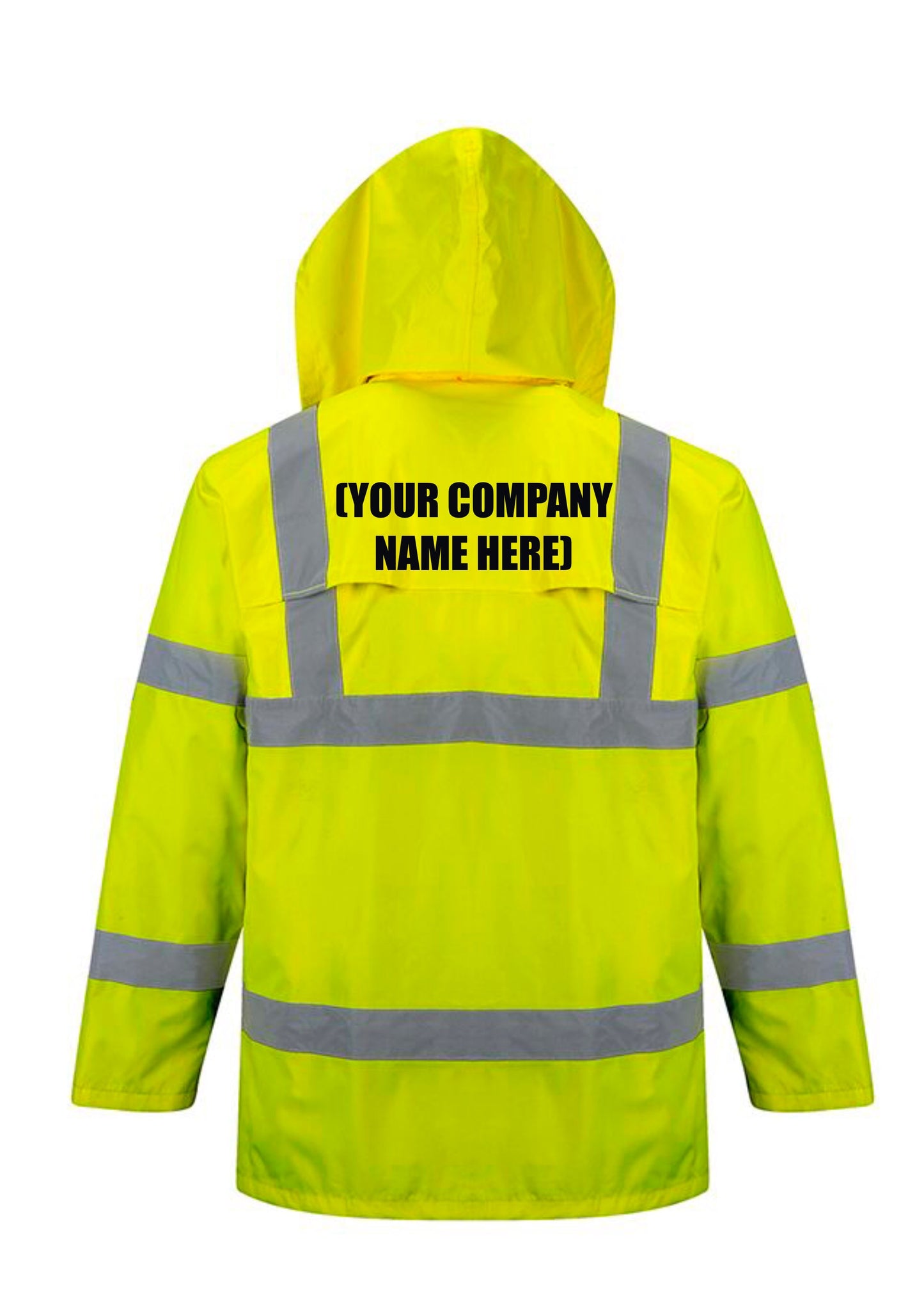 Hi-Vis Rain Jacket - Your Logo Here