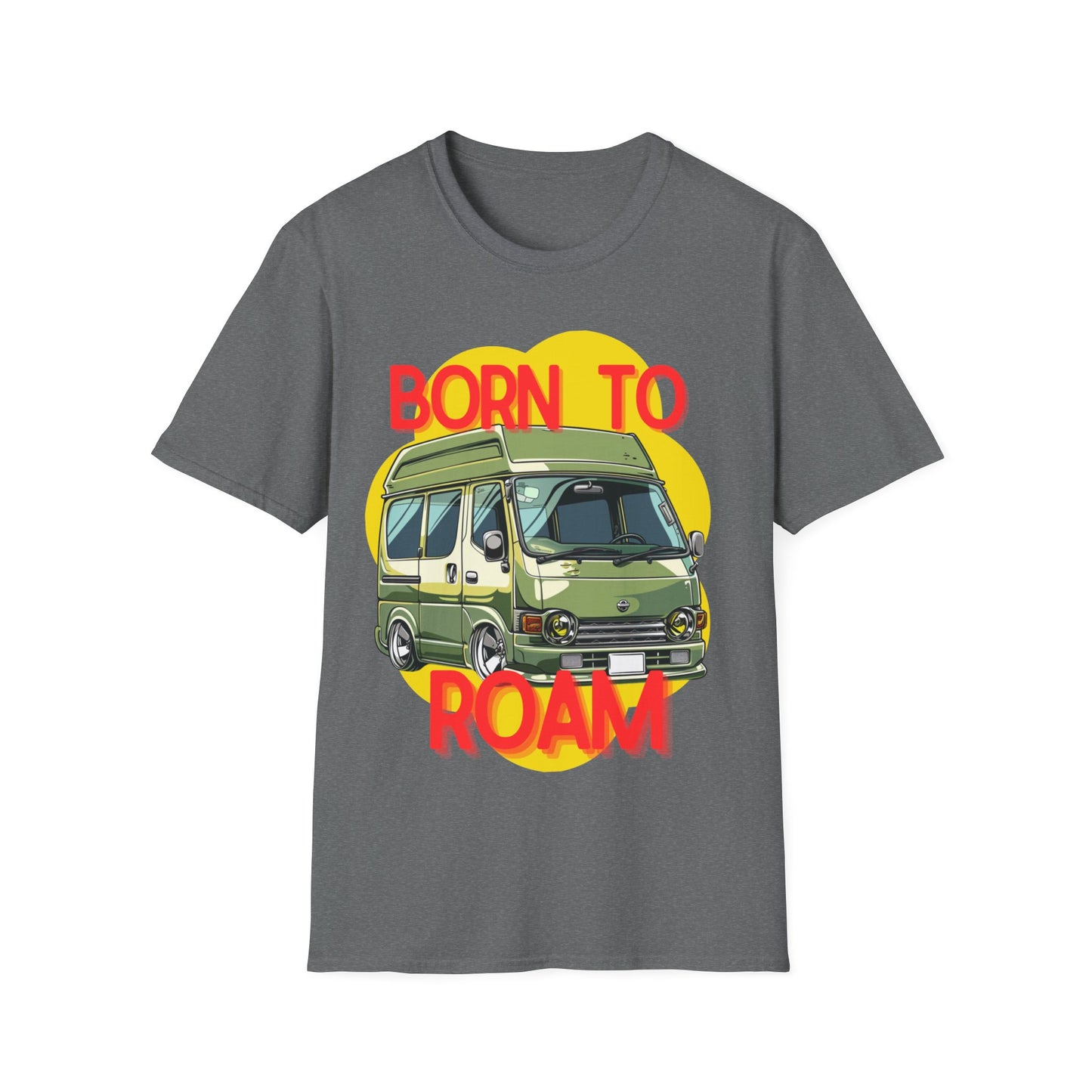 Born to Roam T-Shirt - Explorer Adventure - Campervan T-Shirt - Gift Idea