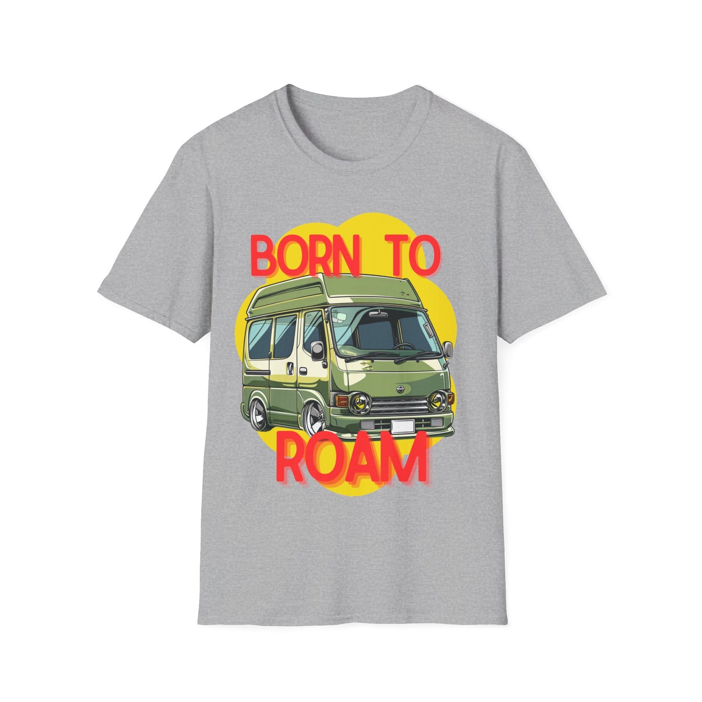 Born to Roam T-Shirt - Explorer Adventure - Campervan T-Shirt - Gift Idea