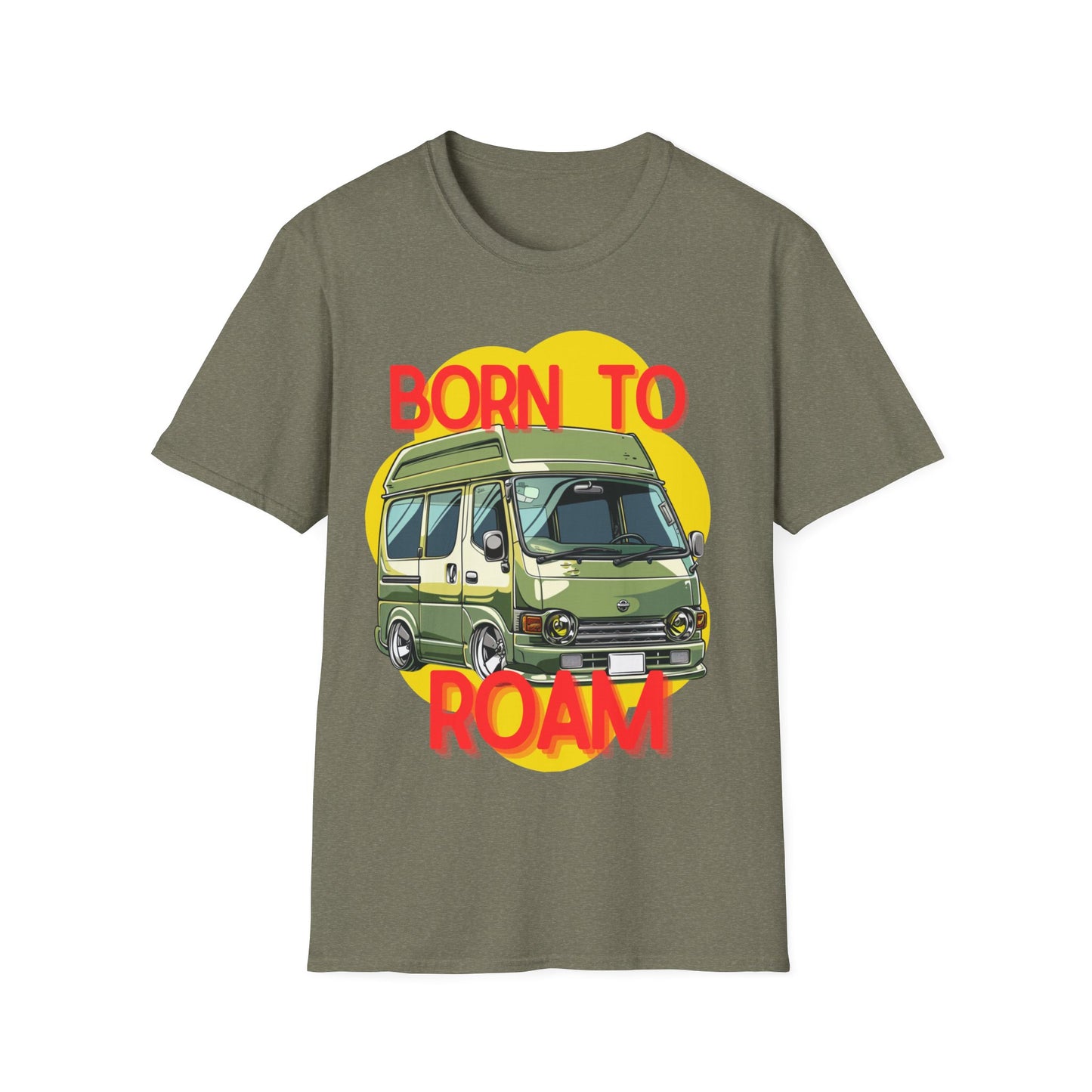 Born to Roam T-Shirt - Explorer Adventure - Campervan T-Shirt - Gift Idea