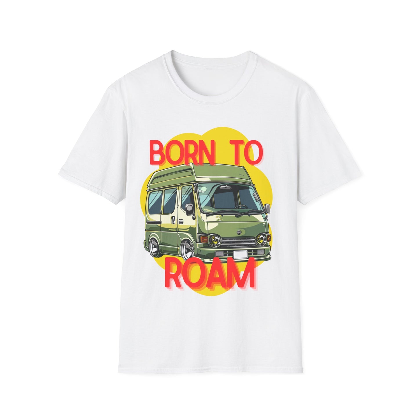 Born to Roam T-Shirt - Explorer Adventure - Campervan T-Shirt - Gift Idea