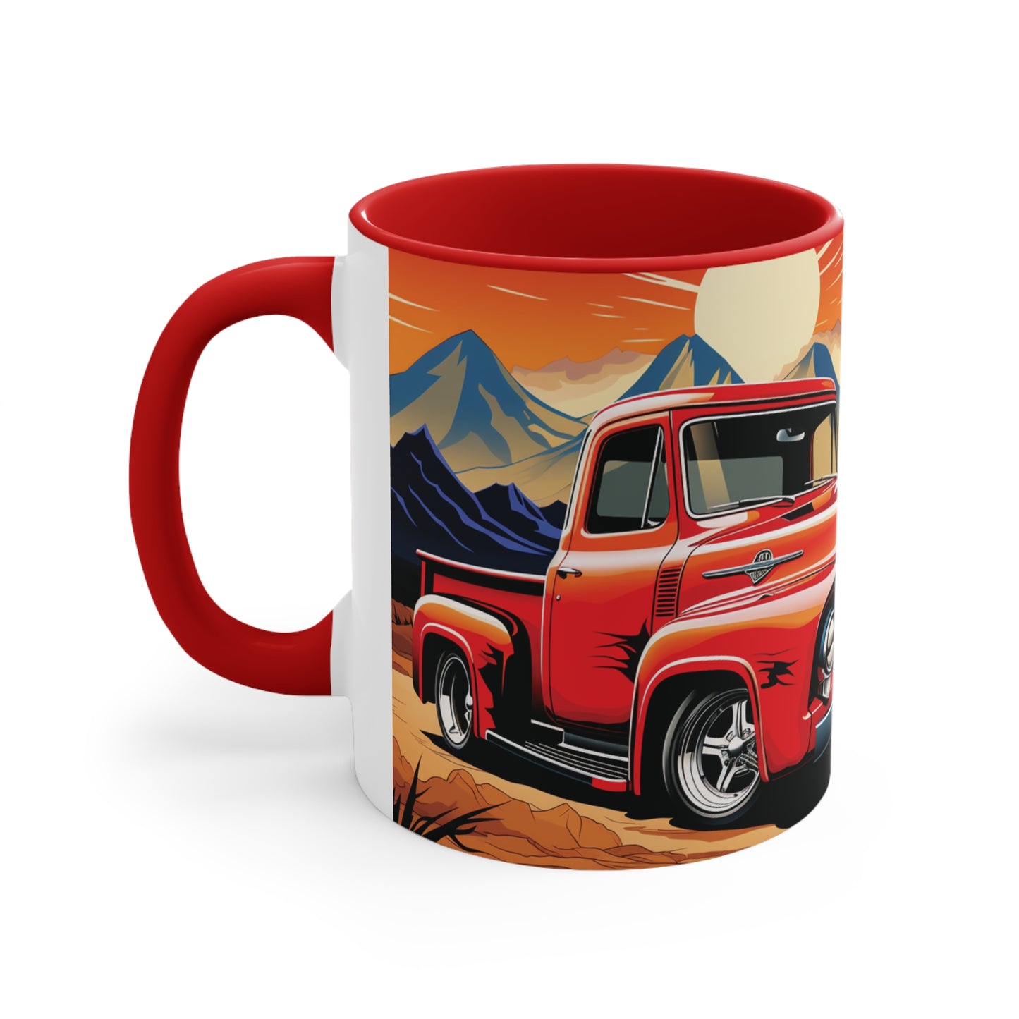 Red Hot Rod Truck 11oz Mug