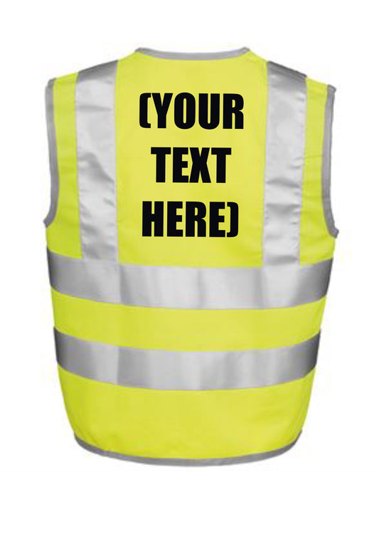 Kids Hi-Vis Vest - Your Text Here